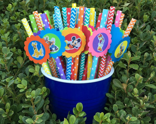 Mickey Mouse ClubHouse Paper Straws